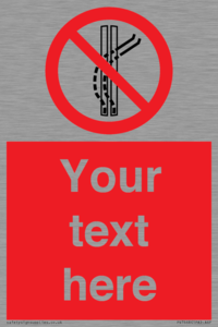 Custom prohibition Do not leave the tow track